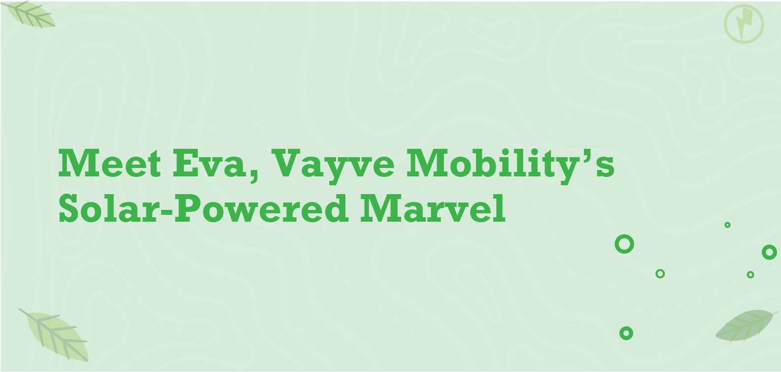 Eva by Vayve Mobility